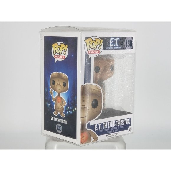Funko 130 ET Pop Movies The Extra Terrestrial Near Mint Box Protector Japan RARE - Picture 3 of 11